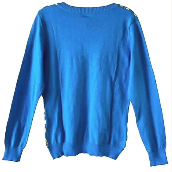 New FOCO NFL Tennessee Titans V-Neck Ugly X-mas Sweater! Blue. Women (M) - Picture 4 of 7